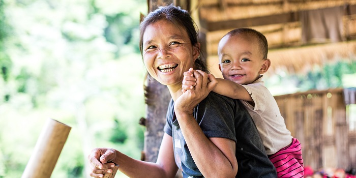 Khammouane Province, Laos, 2017.

Community members in a small rural village in Laos on 12 June, 2017:  a mother with her son.

Throughout its work, Lao Red Cross, supported by International Federation of the Red Cross and Red Crescent Societies as well as other partners, promotes community-based disaster risk reduction and community resilience.