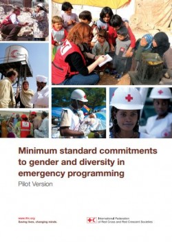 The Minimum Standard  Commitments for each sector are based around a framework of: dignity; access; participation; safety; and internal protection systems. The checklist provides specific indicators which an organisation can use to rate its progress (achieved, partially achieved, not achieved and not applicable), justify its score and propose next steps.  This checklist provides a quick tool for assessing compliance with the Minimum Standard Commitments in Emergency Programming for Red Cross / Red Crescent staff and volunteers in: emergency health; food security; water, sanitation and hygiene; emergency shelter; livelihoods; non-food items and disaster risk reduction.  It serves as a tool for organisations to mark progress and identify their next steps.