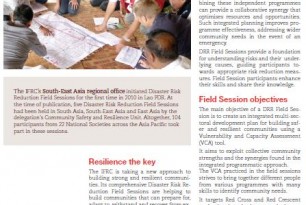 Disaster risk reduction field sessions in South-East Asia Disaster risk reduction field sessions in South-East Asia