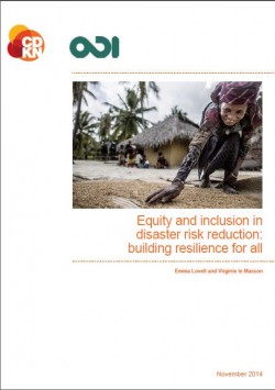 Equity and Inclusion in Disaster Risk Reduction: Building Resilience for All