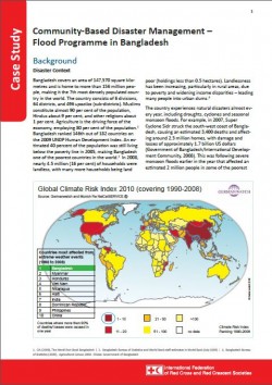 Community-Based Disaster Management - Flood Programme in Bangladesh