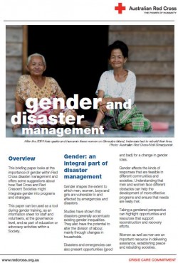 Gender and Disaster Management