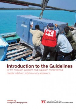 This document presents guidelines for the Domestic Facilitation and Regulation of International Disaster Relief and Initial Recovery Assistance (the IDRL Guidelines). The guidelines are a set of recommendations to governments on how to prepare their disaster laws and plans for the common regulatory problems in international disaster relief operations. They advise them as to the minimal quality standards they should insist upon in humanitarian assistance, as well as the kinds of legal facilities aid-providers need to do their work effectively.
