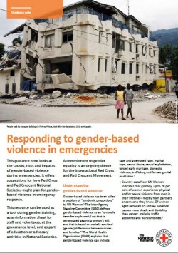 Responding to Gender-Based Violence in Emergencies - Guidance Note