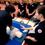 Thai Red Cross equips Burmese migrant workers with life-saving techniques in September 2016. Photo by IFRC.