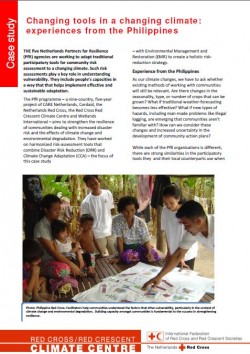 The focus of this case study is the experiences of working with the harmonized risk-assessment tools that combine Disaster Risk Reduction (DRR) and Climate Change Adaptation (CCA) by the nine-country, five-year project of CARE Netherlands, Cordaid, the Netherlands Red Cross, the Red Cross Red Crescent Climate Centre and Wetlands International which aimed to strengthen the resilience of communities dealing with increased disaster risk and the effects of climate change and environmental degradation.