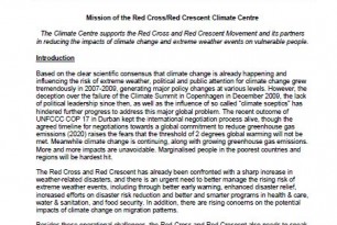 Red Cross Red Crescent Climate Centre Strategic Plan2012 –2015 Red Cross Red Crescent Climate Centre Strategic Plan2012 –2015