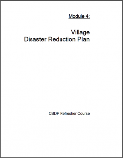 Village Disaster Reduction Plan