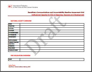 BCA Institutional Assessment Methodology