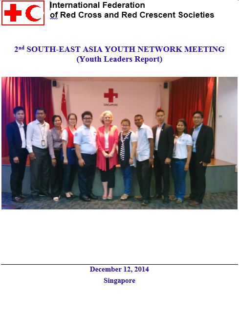 Second meeting was held in Singapore in December with the attendance of 11 NS youth leaders as a response to the Beijing Call for Innovation adopted in the AP regional conference in Beijing, October 2014 - Southeast Asia Youth Network (SEAYN)
