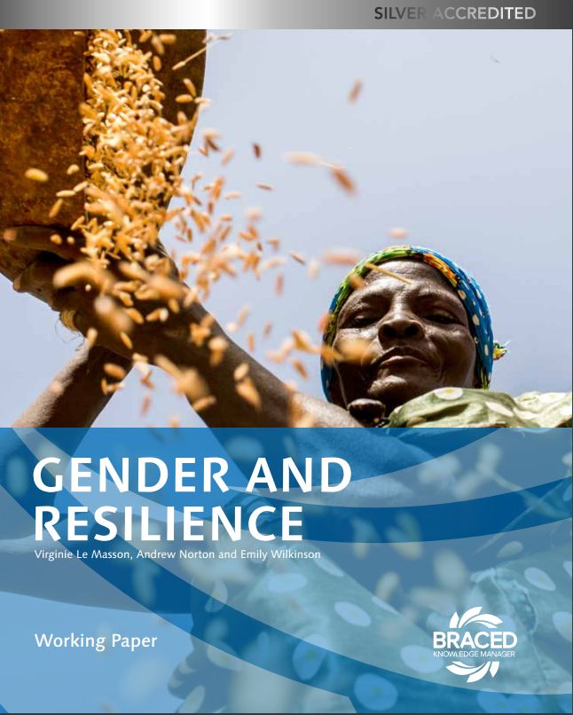 Le Masson, V., Norton, A. & Wilkinson, E. (August 2015). Gender and Resilience. Working Paper. Overseas Development Institute (pp. 1-76)