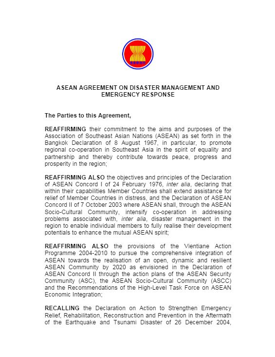 AADMER - AHA Centre and ACE Programme