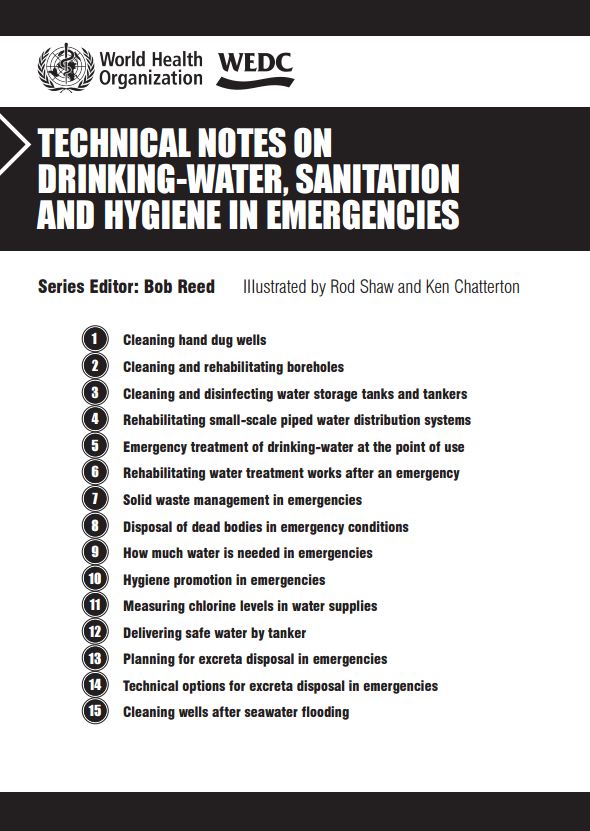 Technical Notes for Emergencies at the Water - References