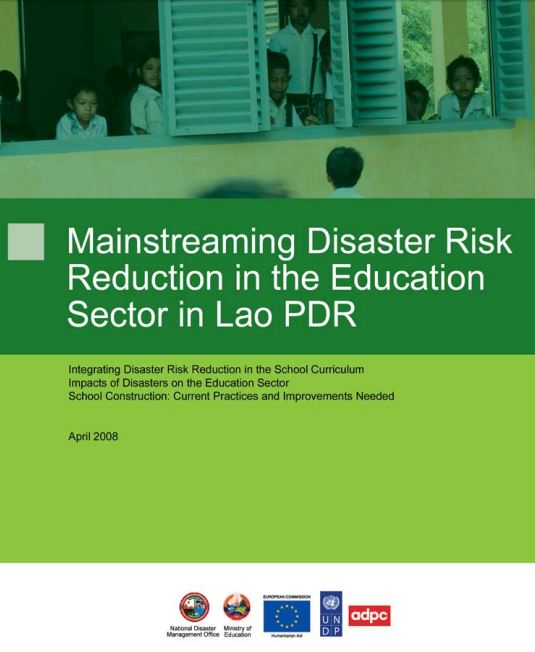 Mainstreaming Disaster Risk Reduction into the Education Sector in Lao PDR - External References