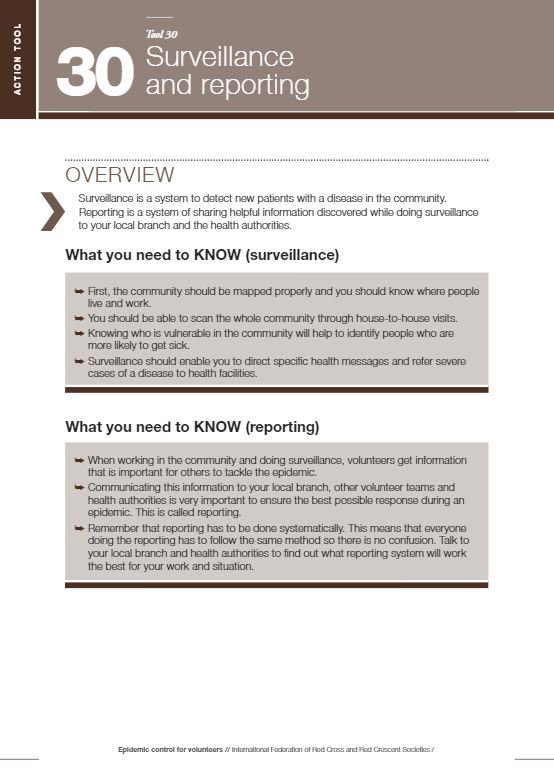 Tool 30 - Surveillance and reporting - Summary - Cambodia - Countries