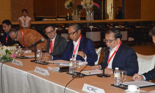 13th Annual Southeast Asia Red Cross Red Crescent Leadership Meeting hosted by Palang Merah Indonesia. The leadership meeting is an important opportunity for presidents, secretaries, general and senior management in the International Red Cross and Red Crescent Movement to evaluate challenges, successes and future direction, as a way of further strengthening the world’s largest humanitarian network. Photo credit: PMI