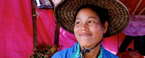 14. Daw San Thida Tun, 27, Maw Like Kalay South village, Kalay, Sagaing and the rest of her village lost everything in floods in August 2015 have been able, through support from the Myanmar Red Cross, to restart their lives. They received a 500,000 MMK (approximately 385 USD) cash grant and were able to buy the plot of land that her new temporary house stands on, as well as install a well and to purchase some concrete foundation blocks to use as soon as her family has saved up enough money to buy the rest of the materials. “I was so surprised when I heard about the money from the Red Cross! I didn’t expect it at all. I had no idea how we were going to survive before this grant, so we were overjoyed when we heard we would be receiving this assistance from MRCS. If we hadn’t received this, we would have had an extremely difficult time.” Mandy George, IFRC