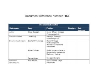 Due diligence assessment procedure for corporate partnership
