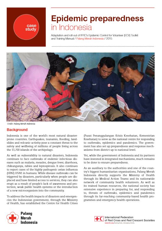 Indonesia Epidemic Preparedness case study - Epidemic Control for Volunteers (ECV)