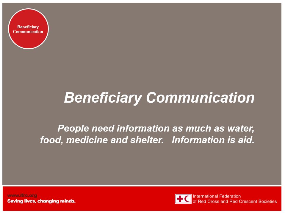 Module 4: Messaging for beneficiaries - Resources on community engagement training or introduction (see 5-module powerpoint presentation)