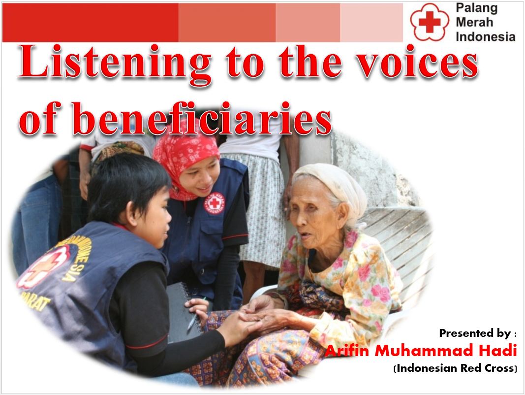 Listening to the voices of beneficiaries - Community Engagement