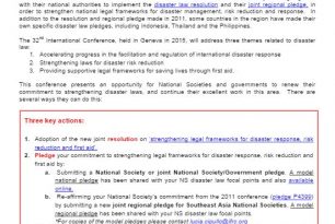 Guidance on Disaster Law for the 32nd International Conference – Disaster Law Guidance on Disaster Law for the 32nd International Conference – Disaster Law
