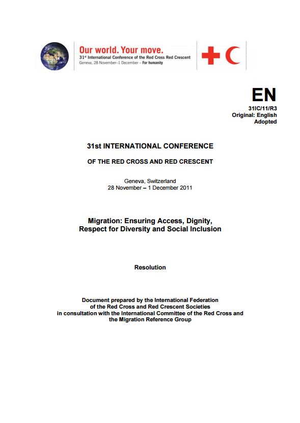 section on humanitarian concerns generated by international migration (See Resolution) - Migration