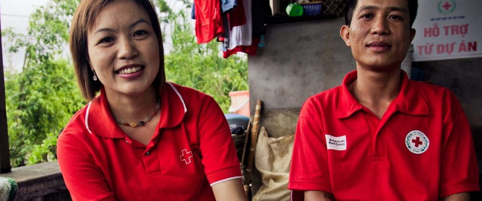 Khuyen and her husband Do are both HIV positive. They are core member of a group running couselling session at the hospital in Hai Phong, Vietnam. They are supported financially and technically by the Vietnamese Red Cross and by the American Red Cross. They are also running activities for income generation such as sowing or raising chicken.