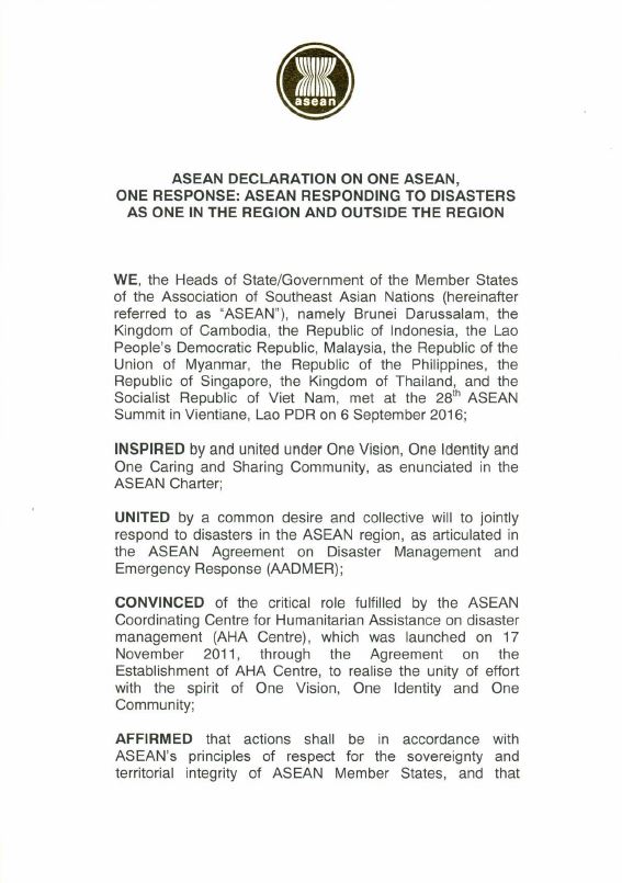 asean-declaration-one-asean-one-response