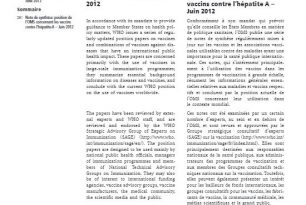 6. Hepatitis A, 2012 – Immunizations