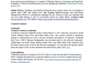 Fortnightly Bulletins | 3 April 2013 – Health Bulletins