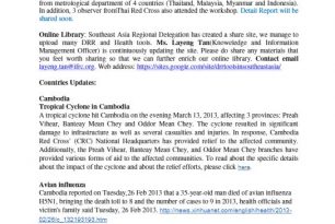 Fortnightly Bulletins | 17 April 2013 – Health Bulletins