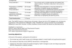 Facilitator guide for MHPSS – Psychosocial Support (PSS)