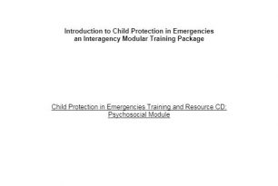5. Training – Psychosocial Support (PSS) 5. Training – Psychosocial Support (PSS)