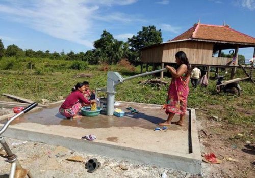 Water source development: Construction of shallow tube well with hand pump facility in Boseleav Leav village, Chitr Borei commune at Kratie province was completed and benefitted 92 households. November 2016