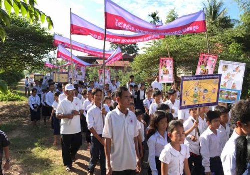 Cambodian Red Cross Kratie Branch celebrated the world toilet day and spread message for disease transmission, importance of latrine and handwashing at critical time.