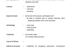 Thai Red Cross and Vulnerability Capacity Assessment: – 4) Information Collection