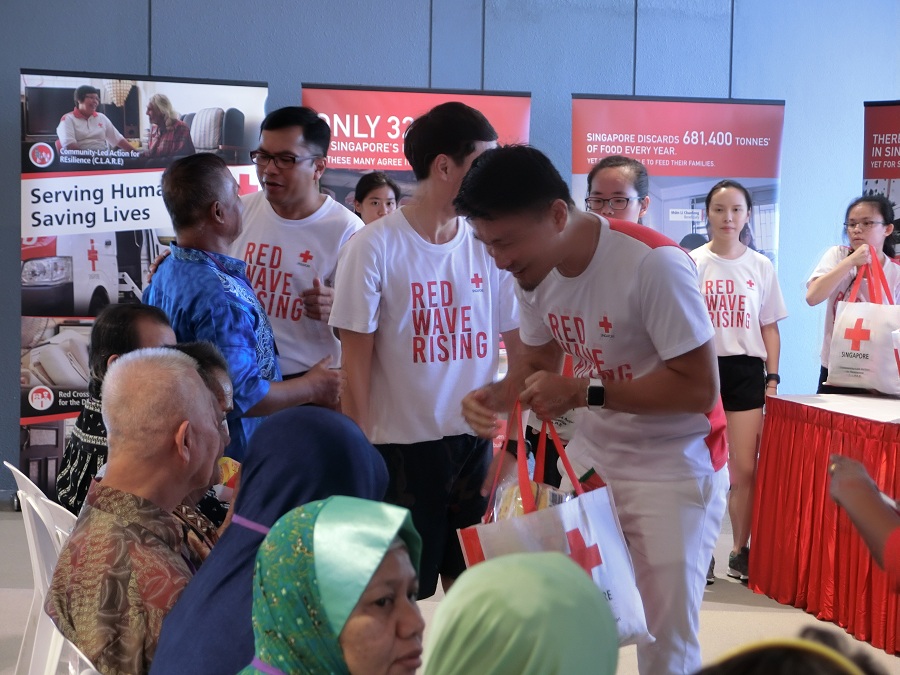 red cross shirt for blood donation