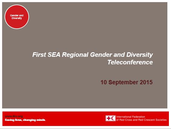 Southeast Asia Gender and Diversity Teleconference Powerpoint Presentation
