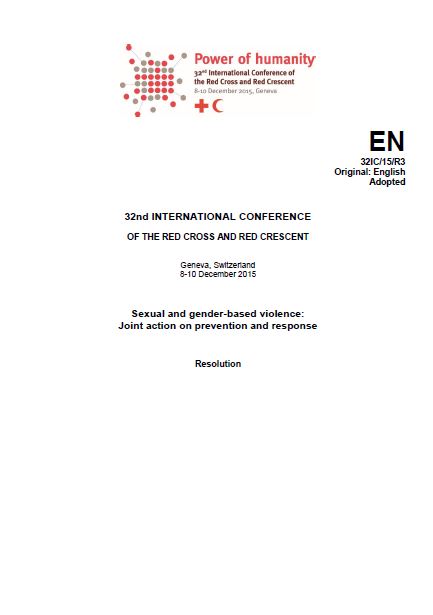 IC Resolution on Sexual and Gender Based Violence