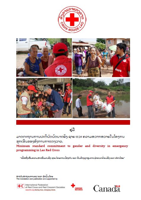 Minimum Standard Commitment for Gender and Diversity in emergency - Lao Red Cross