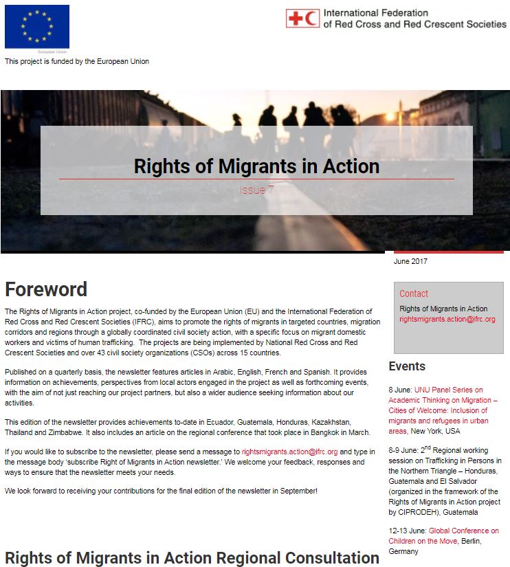 Rights of Migrants in Action Newsletter - Issue 7