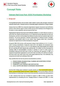 Post - OCAC Prioritization Workshop, Hanoi, Vietnam