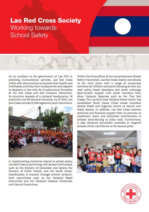 Lao Red Cross Society working towards school safety
