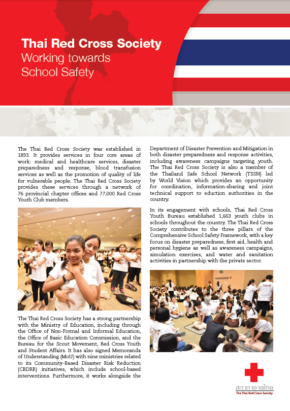 Thai Red Cross Society: working towards school safety