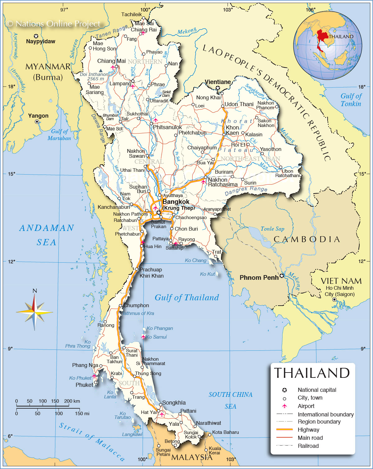 thailand-map AADMER DL Mapping