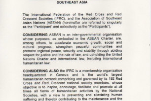 IFRC and ASEAN MoU